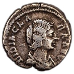 Ancient Rome AD 193 Didia Clara AR Denarius Coin RIC #10 RSC #3 2.60g