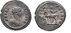 Ancient Rome Probus AD 276-282 Silvered AE Antoniani Horseback #4