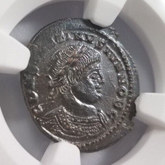 Constantine II Roman Empire BI Nummus AE3/4 NGC MS Ancient Epfig Hoard Pedigree
