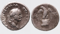 Ancient Roman Coin Vespasian 69-79 AD