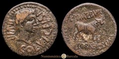 Hispania – Augusto As (13,53 gramosg) 27 a. C. – 14 d. C. Celsa Vv160-9 MBC+