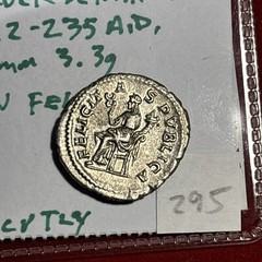 Julia Mamaea 225-235 A.D. Denarius Felicitas High Grade