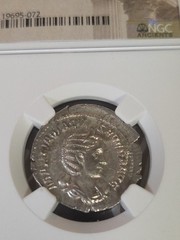ROMAN.EMPIRE OTACILLIA SEVERA AR.DOUBLE DENARIUS SILVER NGC HIGH GRADE ANCIENT.