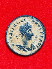 Valentinian I AE Nummus Rome AD 364-375, VOTA PVBLICA, FESTIVAL OF ISIS, UNIQUE!