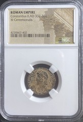 NGC Certified Ancient Roman Coin Emperor Constantius II Captives 337–361 AD