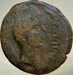 Roman Provincial Coin Baetica Irippo 42BC-1BC Augustus Female Seated Nice Detail