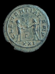 Roman Imperial Probus CLEMENTIA TEMP π XXI Silvered Bronze Antoninianus, 4 G