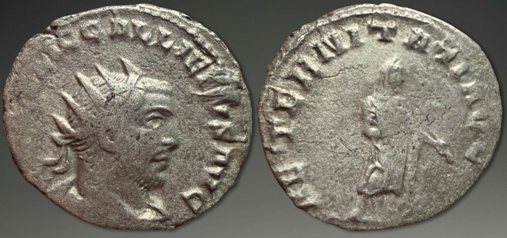 Gallienus. AR Antoninianus, ca. 255-256 AD. Viminacium.
