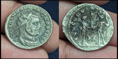 Maximianus Bi Antoninianus Cyzicus AD 293-4 Radiate draped bust Roman Empire