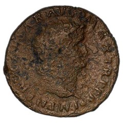 Ancient Rome AD 64-7 Nero AS RIC #543 – Heavily Corroded Surfaces
