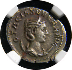 Roman Coin Otacilia Severa AD 244-249 Antoninianus NGC AU (27-4)
