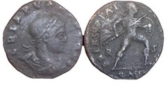 Crispus AE follis. AD 317 Rare