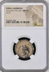 Antoninus Pius Ancient Roman Coin 138AD-161AD Tyche NGC Genuine Authentic