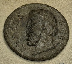 Ancient Roman city state coin