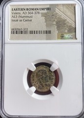 Ancient Roman Coin Emperor Valens 364 AD-378 AD Genuine NGC Certified