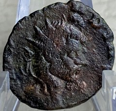 270AD Roman Coin Ancient Emperor Claudius II Gothicus Burning Alter Genuine