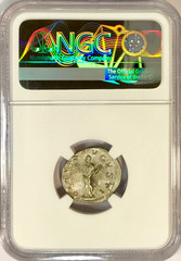 238-244 AD Gordian III Ancient Roman Silver AR Denarius Coin Rome NGC AU