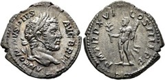 Caracalla, 198-217. Denarius (Silver, 19 mm, 3.00 g, 12 h), Rome, 213.
