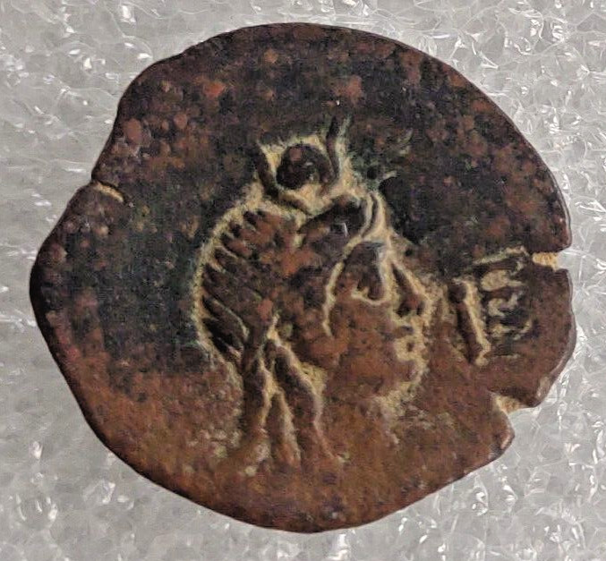 Coin, Egypt, Vespasian, Diobol, AD 69-79 Alexandria, Bronze Ancient