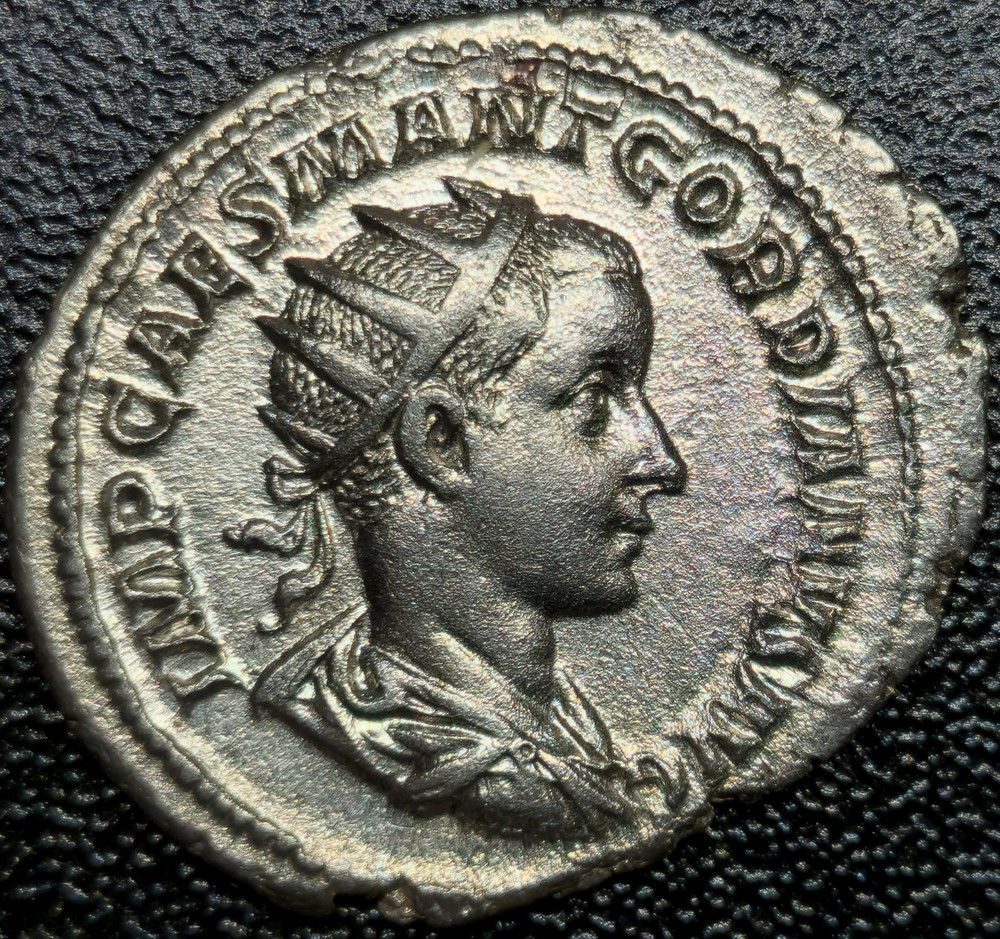 Antoninianus ND(238-239) Gordian III IOVI CONSERVATORI Jupiter Roman Empire Rare