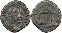 Philip I 244-249 A.D. Sestertius Near VF SAECVLARES AVGG #AC96376