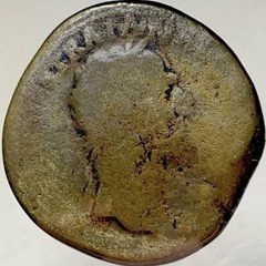 Large Roman Coin Sestertius Emperor Trajan Ancient 98AD-117AD Genuine
