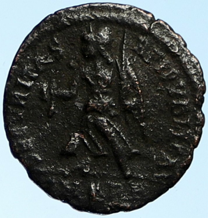 VALENS Genuine 364AD Rome Authentic Ancient OLD Roman Coin VICTORY Angel i99099