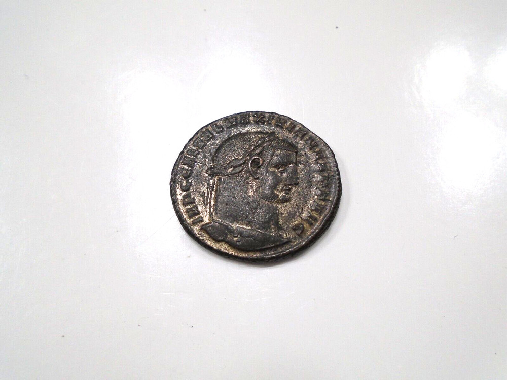Imperial Rome Galerius 293-311 AD AE Follis RiC.20a4a (9.6 gm) Heraclea Mint