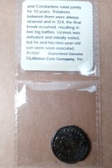 Licinius I A.D. 308-324 Bronze Follis Rev. Jupiter (XF) RIC VII Nicomedia