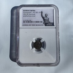 Roman Empire Constantine I The Great AE4 Nummus NGC Certified – Posthumous Issue