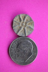 ORIGINAL Desert Patina Big Widows Mite Herods Hoard Holy Land Artifact COA A152