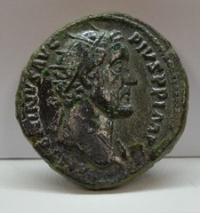 Roman Empire Antoninus Pius 155-156 AD AE Dupondius RARE #KTM10177