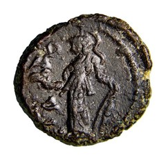 Maximianus AE Tetradrachm 295 Alexandria Athena Authentic Ancient Coin Certified