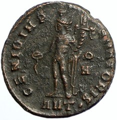 GALERIUS as Caesar Authentic Ancient 308AD ANTIQUE OLD Roman Coin GENIUS i102444