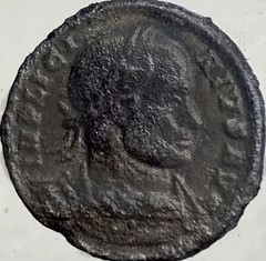 Ancient Roman Coin Licinius Caesar 318-319 AD Emperor On Eagle Rare Genuine