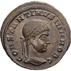 [#137324] Constantine II, Follis, 320-321, Siscia, Bronze, AU, RIC:163
