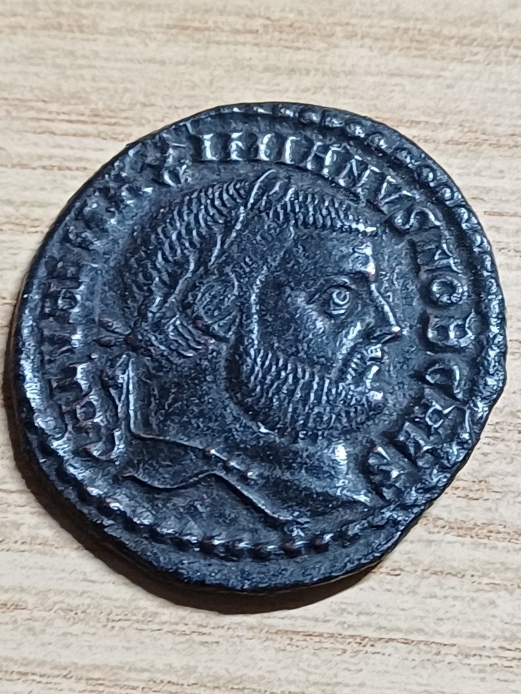 Roman Empire Galerio Maximiano Follis Cyzico Genio Aug Spl RR Auction Munthandel