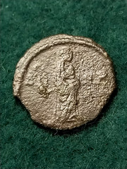 Nice Details, Divus Constantine I, death commemorative. Veiled head, 15mm, 1.2gr