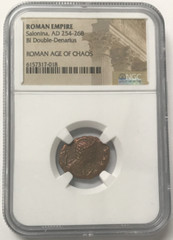 AD254-268 Roman Empire Salonina BI Double-Denarius – Age of Chaos – NGC Ancients