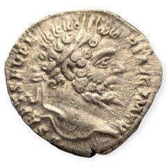 Septimius Severus AR Denarius Rome Mars Roman Empire Ancient Silver Coin 14C