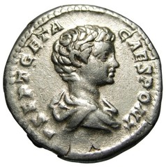 Geta AR Denarius (209-212 AD), PRINC IVVENTVTIS
