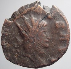 RARE !!! Roman Imperial Gallienus Neptuno Hippocamp right Original Ancient !!!