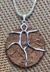 Roman Emperor Caligula Authentic Genuine Ancient Coin Silver Pendant Necklace