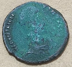 ROMAN EMPIRE / NUMMUS COIN (CA 351-355 AD / EMPEROR CONSTANTIUS II / ALEXANDRIA)