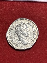 Ancient Rome Caracalla Silver Denarius 209a.D. Rev Concordia