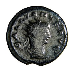 Roman Imperial Coin Jupiter Gallienus. A.D. 253-268. Silvered AE antoninianus