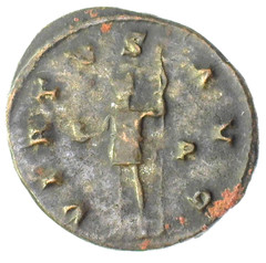 GALLIENUS 261-2 ROME BILLON ANTONINIANUS VIRTUS AVG P OFFICINA XF SEAR-10401