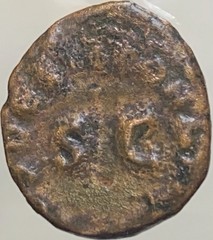 41AD-54AD Emperor Claudius I Ancient Roman Coin Quadrans 3 Leg Modius Nice