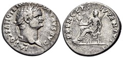 Domitian, as Caesar, 69-81. Denarius (Silver, 18 mm, 2.78 g, 6 h), Rome, 79.