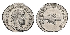 ROMAN IMP Pupienus c238AD Antoninianus or Double Denarius. NGC ChAU 5/5 4/5